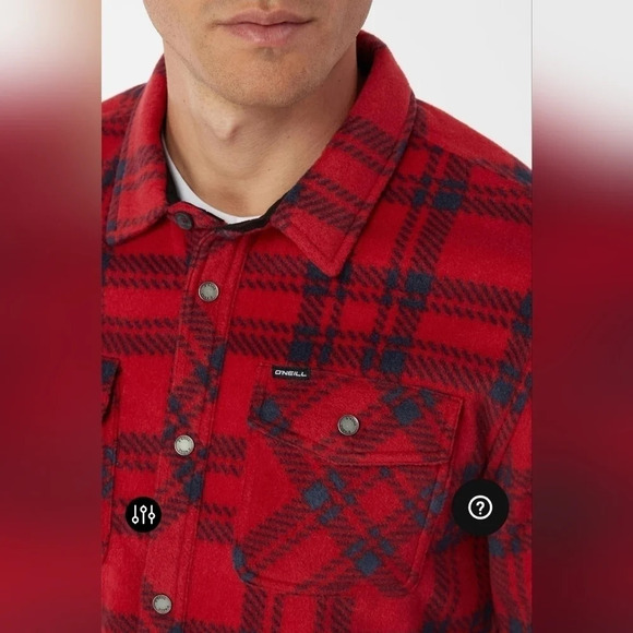 O'Neill Glacier Plaid Superfleece Flannel Shirt - Picture 4 of 10